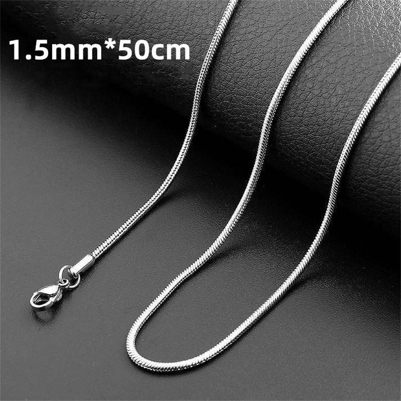 Product Introduction of Sleek Stainless Steel Box Chain Necklace for Men Casual Party Wear 4