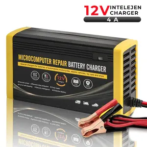 Cas Aki 12V 4A Charger Aki Portable Cas Aki Baterai Mobil Dan Motor - 12V 4A