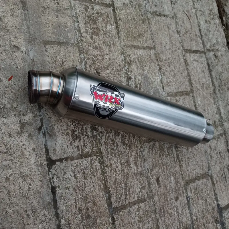 knalpot WRX panjang 30cm inlet 50mm suara bass adem / sliencer only 3