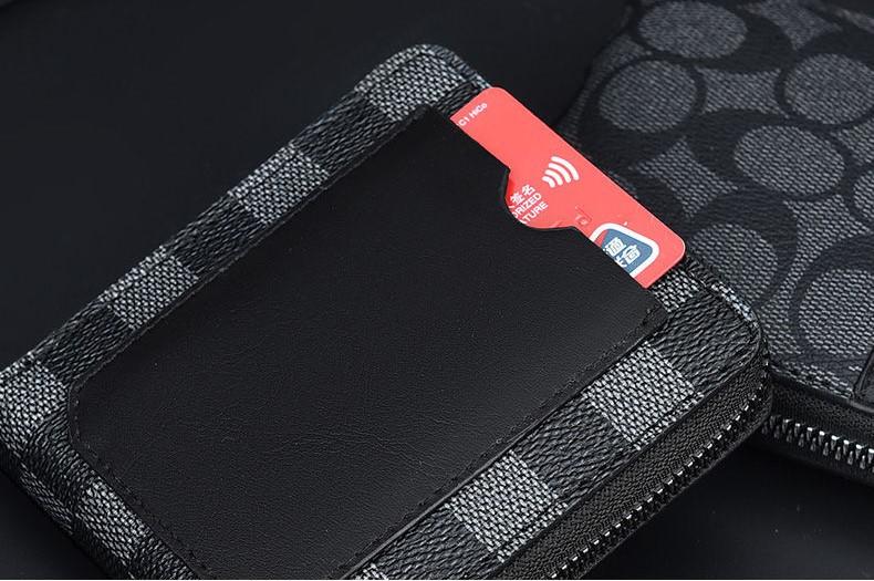 Product Introduction of Ví nam có khóa kéo thiết kế caro sang trọng da chống xước, bóp nam kéo khóa cao cấp có ngăn rút thẻ nhanh Wallet Hình Chữ Nhật Nhiều Ngăn Da Kem 5