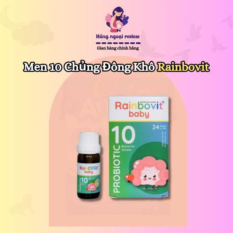 [KÈM QUÀ] Men vi sinh 10 chủng đông khô Rainbovit baby châu Âu