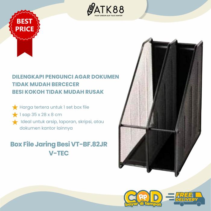 Jual Box File Jaring Besi 2 Setakt Jaring V-Tec VT-BF.82JR - Organizer ...