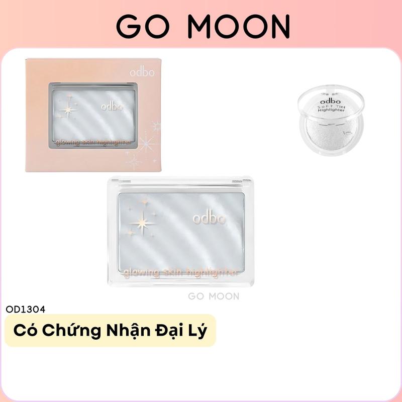 Phấn Bắt Sáng highlight lì Odbo OD1304 Glowing Skin Thái Lan nhũ siêu sáng Mịn Dễ Tán Phù Hợp Cho Vùng Mặt Mũi Và Cơ Thể 4,5g Cosmetic Mỹ Phẩm Trang Điểm highlight lì Nữ Women