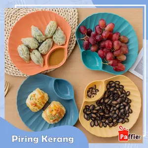 Promo Piring Kerang Saji Plastik Tempat Camilan Buah Sayur Dapur Pesta 2in1 Cod