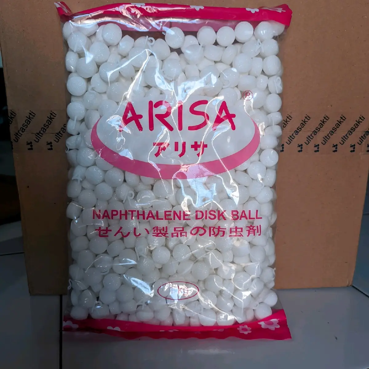 KAPUR BARUS ARISA NAPTHALENE DISK BALL BERAT 1 KG HARGA GROSIR