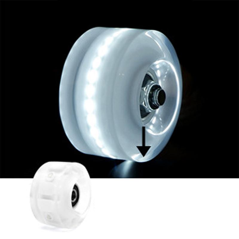 Product Introduction of 1Pc Skateboard Wheels Polyurethane Luminous LED Longboard Wheels with Spanner Long Drift Board Accessories 3