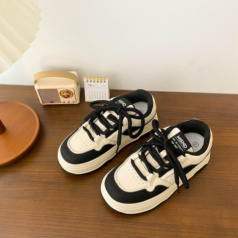 Product Introduction of Giày Thể Thao Sneaker Ulzzang Đế Dày Da Mềm Dây Bản To Phong Cách Hàn Quốc - GS21 Shoes Nữ 32
