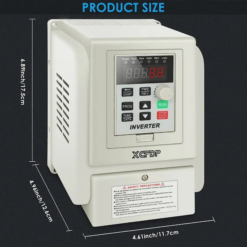220V 2.2kw Inverter Frekuensi Variabel AC 3hp1 Fase Dalam Keluar VFD Vsd Konverter Pengatur Kecepatan Inverter Pengontroluntuk Kontrol Kecepatan CNC Motor Spindel 2
