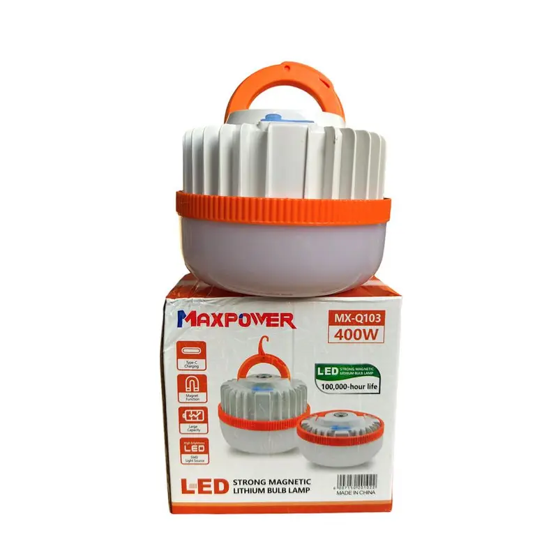 Lampu Camping Emergency Gantung Serbaguna Multi Fungsi Cas Bisa Dilipat - MXQ101 300W / 400W 6