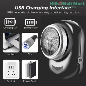 [KBM] Alat Cukur Elektrik Portable P10 Mini Shaver Pencukur Kumis Jenggot