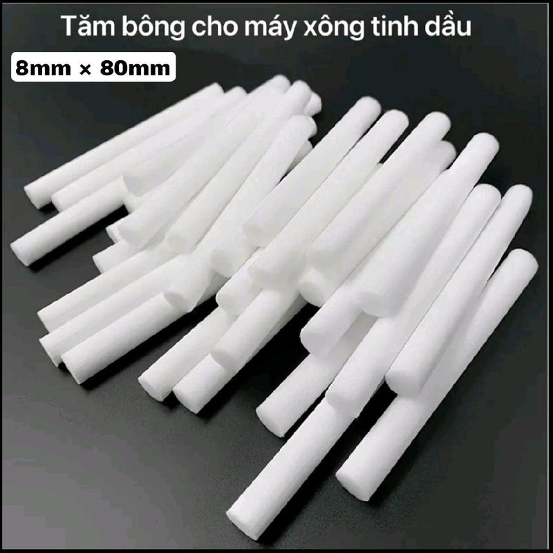 Lõi tăm bông thay thế máy xông tinh dầu máy phun sương kích thước 8cm × 0.8cm 4