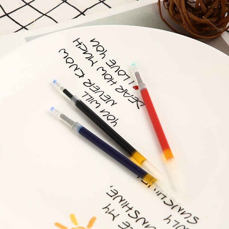 Combo 10 Ngòi bút gel Morandi ngòi 0,5mm ruột bút mực đen, xanh, đỏ dùng thay vào bút lò xo bấm