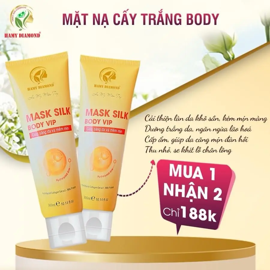 COMBO 2 Ủ TRẮNG BODY MASK SILK