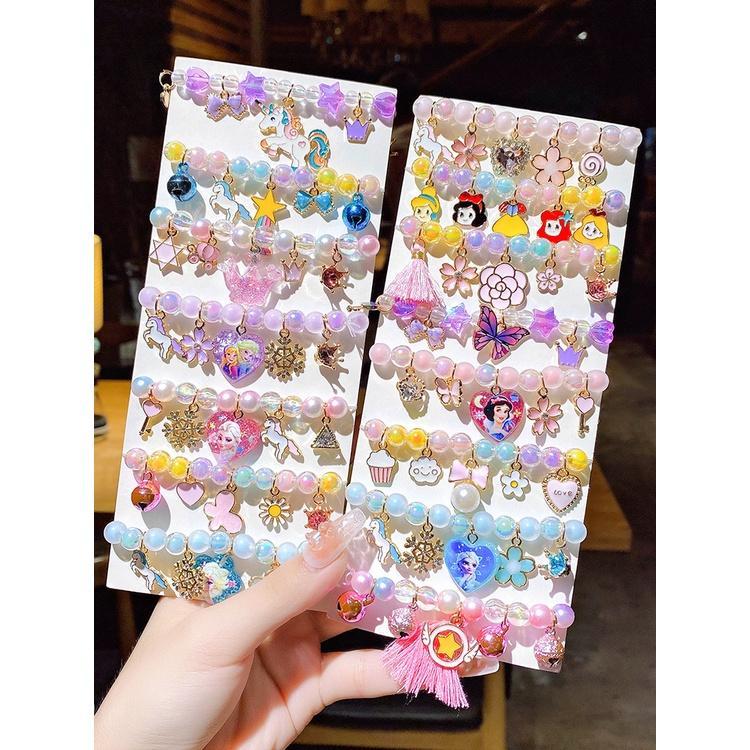 Vòng tay cho bé gái vòng tay học sinh dễ thương gắn charm phụ kiện xinh xắn