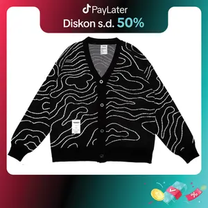 Timebomb Cardigan Knitwear | WAVE ( WHITE ) Pria Wanita