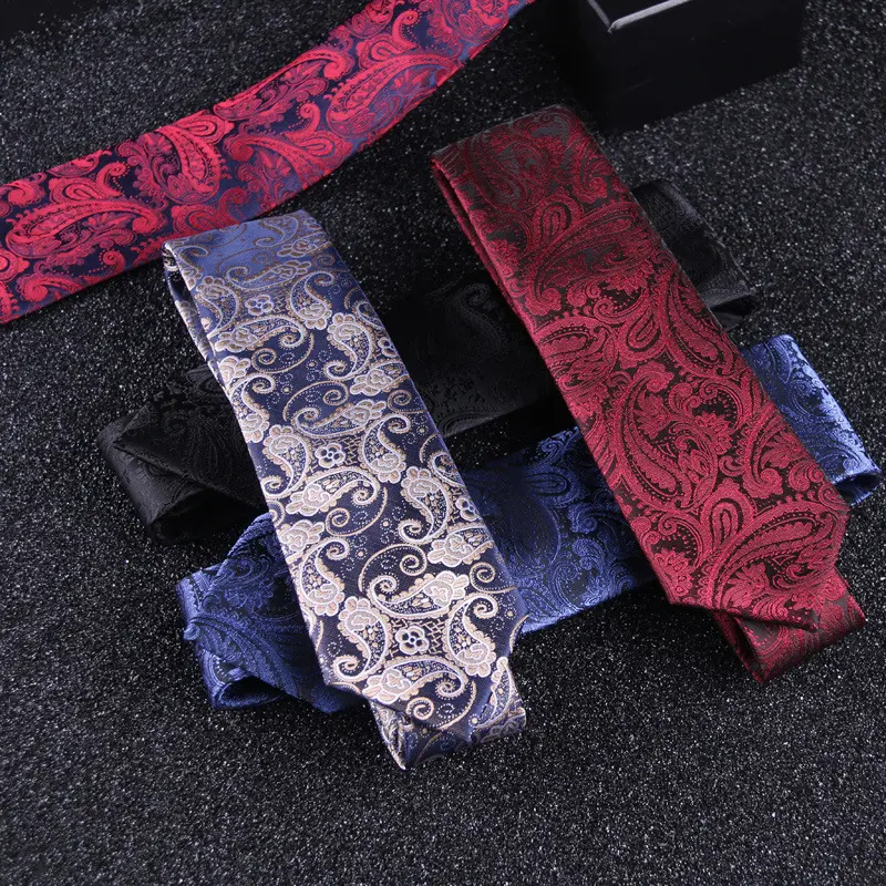 Cà Vạt Polyester, Thiết Kế Hoa Hạt Điều Paisley, Dành Cho Bộ Com Lê Nam, Phong Cách Công Sở Và Trang Trọng, Thích Hợp Cho Đám Cưới, Phiên Bản Hẹp, Rộng 6Cm, Phong Cách Thường Ngày nơ  cài  áo  cử  nhân tie  accessories chuyển  vạt  da 1