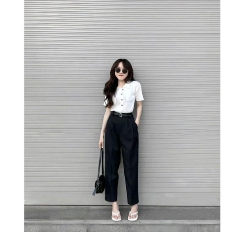 [KÈM ĐAI] Quần BAGGY nữ vải GOLD NHẬT mặc lên rủ QUẦN VÀ SÓNG QUẦN (HÀNG LOẠI 1)