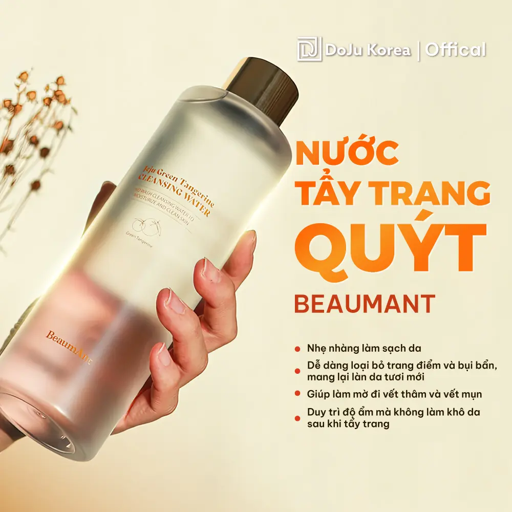 Nước tẩy trang quýt Beaumant 500ml