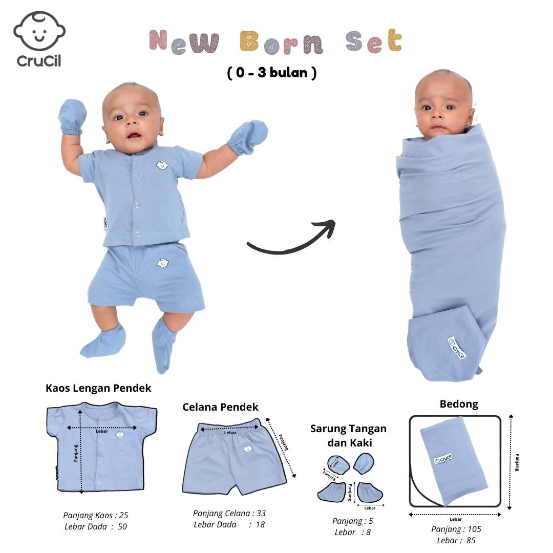CruCil Sarung Tangan Set Bayi Baru Lahir (0m - 2m) - Unisex - Sarung Tangan dan Kaos Kaki Bayi Laki-Laki Perempuan