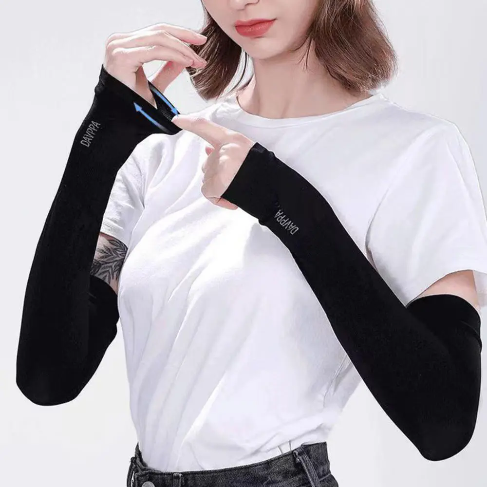 Găng Tay Dài, Chất Liệu Lụa Lạnh Dành Cho Thể Thao, Đạp Xe, Đi Bộ Đường Dài, Câu Cá, Tắm Nắng, Ngoài Trời, Thời Trang, Làm Ấm Cánh Tay, Chống Nắng, Chống Tia Cực Tím, Che Bảo Vệ Tay