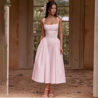 olivia cream pleated midi dress White Cream Pleated Midi Dress Olivia Cream Pleated Midi Dress Azazie