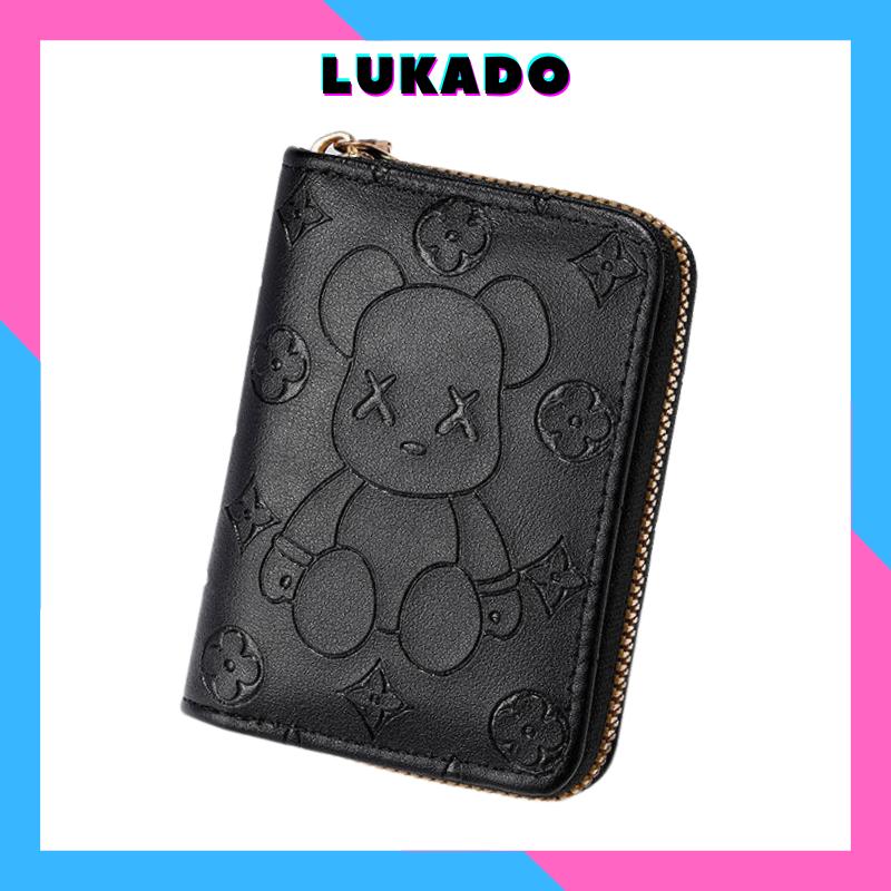 Ví tiền nữ mini mochi thời trang học sinh Hàn Quốc đựng tiền nhiều ngăn bỏ túi cao cấp đẹp giá rẻ LUKADO VN53