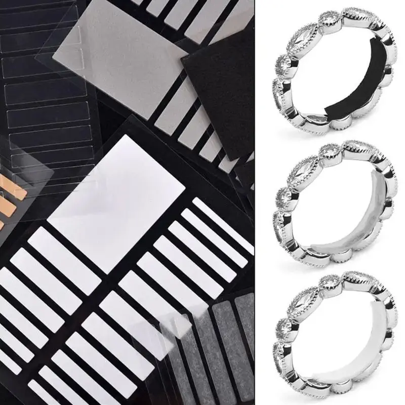 Pengganjal Cincin Pengecil Ukuran Ring Adjuster dengan Bahan Sepon Lengket Kuat untuk Cincin Kebesaran 5