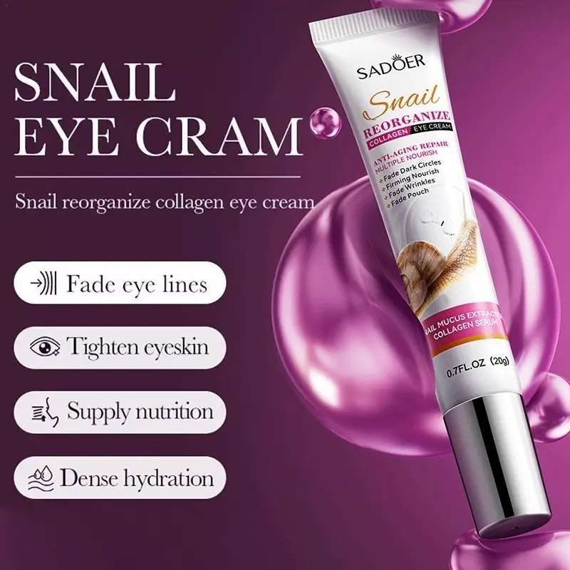 Eye cream menghilangkan mata panda penghilang kantung mata krim mata penghilang mata panda memudar lingkaran hitam Hidrasi dan Pelembab memperbaiki keriput mata 20g 6