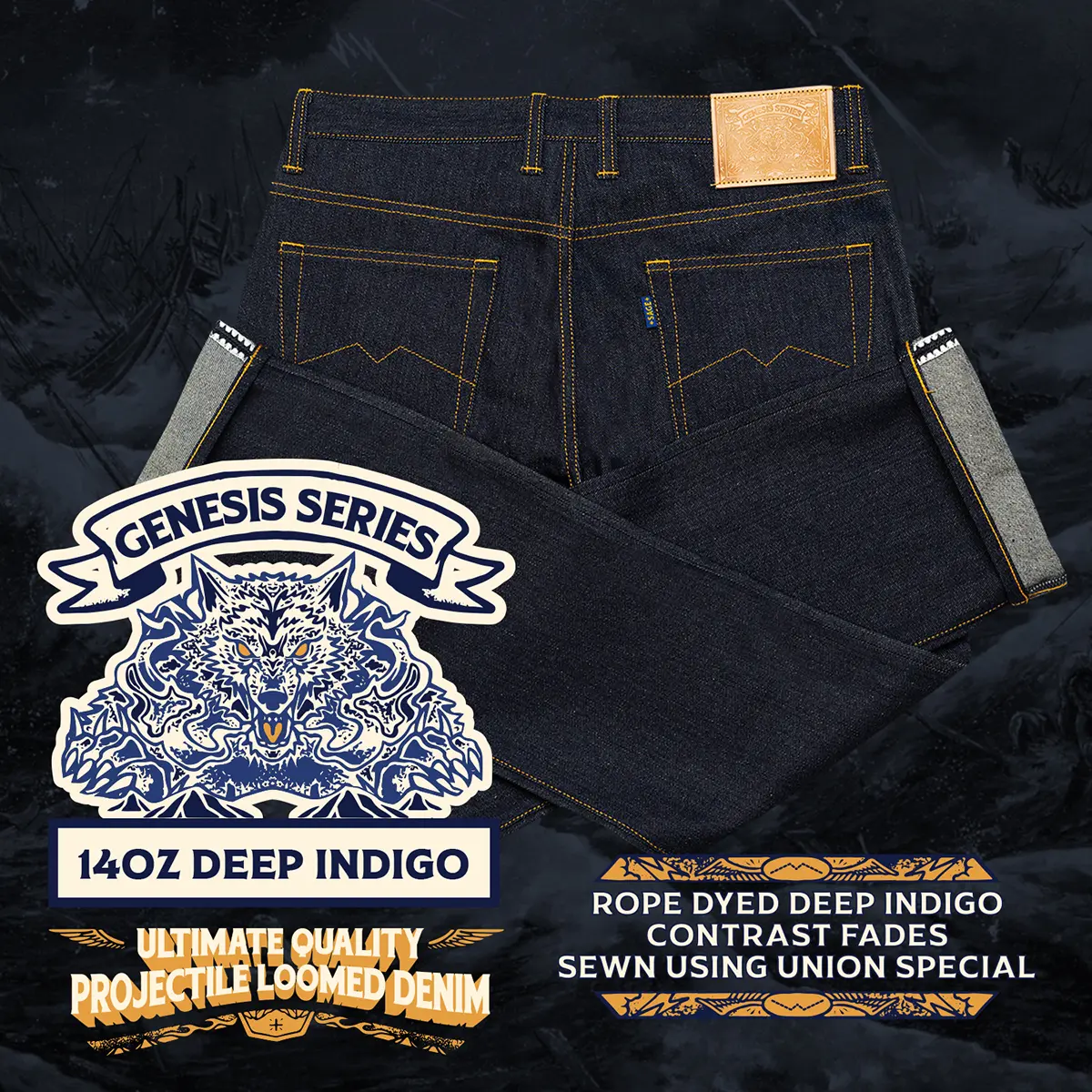 Sage Genesis 14oz Deep Indigo Ultimate Denim