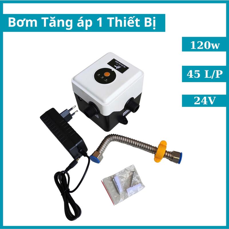 Máy bơm tăng áp Mini SHANYING 24V.Dùng tăng áp cho 1 thiết bị như vòi sen,máy giặc,chậu rửa mặt. BH 1 Năm