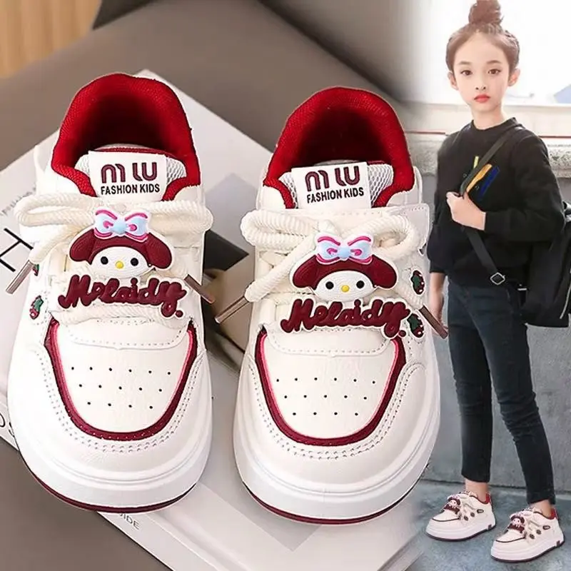 HAPPY Sepatu Anak Perempuan Melody  Strawberry Size 26-37  Gaya Kekinian Bisa COD