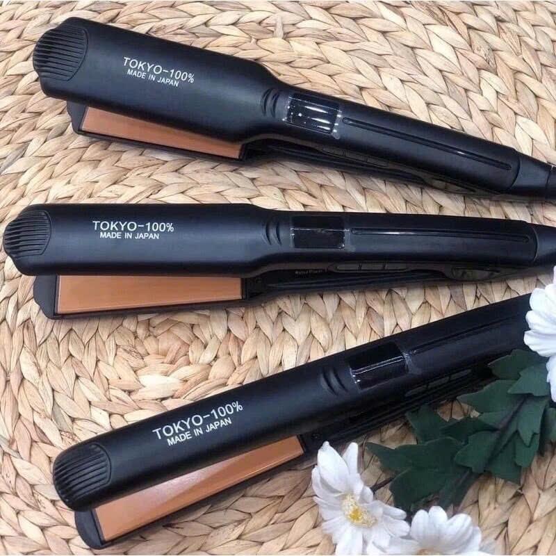 Máy kẹp duỗi tóc Tokyo Nhật Bản lưỡi Titan giúp tóc thẳng bóng 3