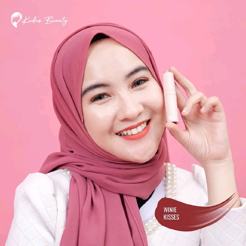 Lip Velvet Kisses Kedas Beauty Bibir Kering Lipstick dengan Elastomer dan Minyak Ester - Lasting, Gloss 5