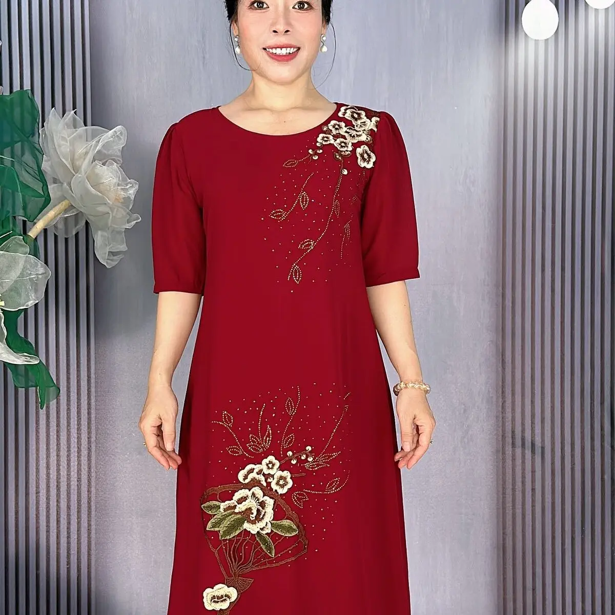 Đầm suông thiết kế  đi tiệc . Dh1198