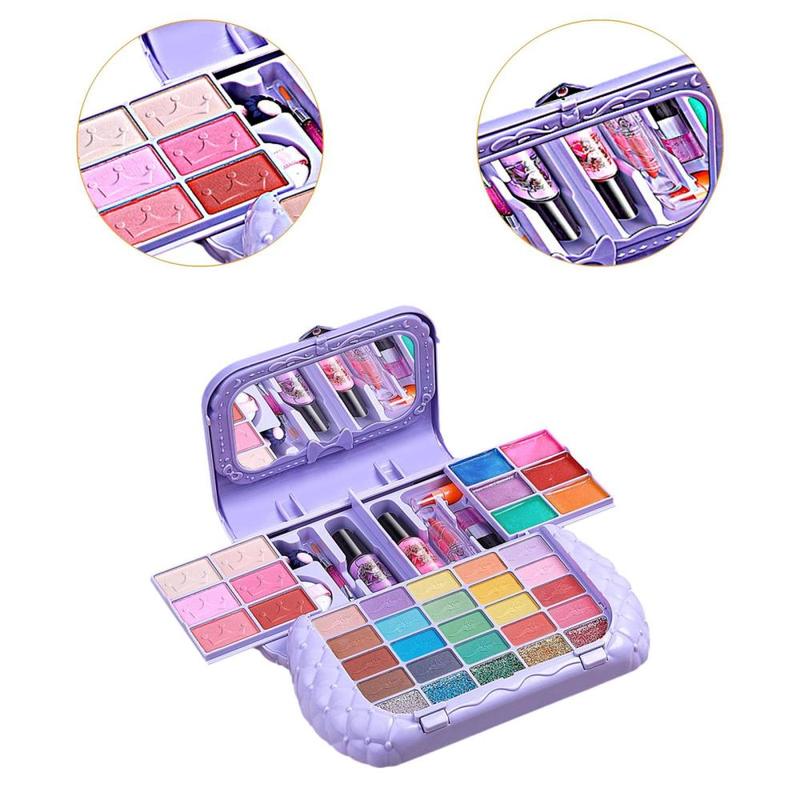 Product Introduction of Pretend Play Makeup Beauty Set Pretend Cosmetic Makeup Accessories Makeup Toy Kits for Toddlers Kids Age 3 4 5+ Present Gift 1