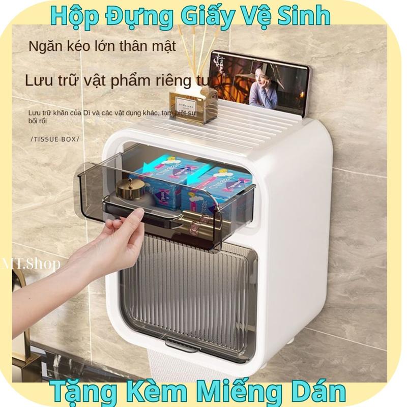 Hộp Đựng Giấy Vệ Sinh 2 Tầng Cao Cấp Hộp Đựng Giấy Hộp Giấy Vệ Sinh Có Kệ Để Điện Thoại