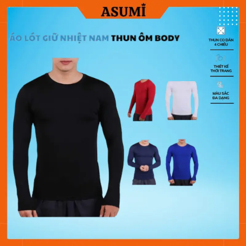 Áo Giữ Nhiệt Nam  Áo Dài Tay Nam Body Bóng Đá Co Dãn 2 Chiều - ABD 0
