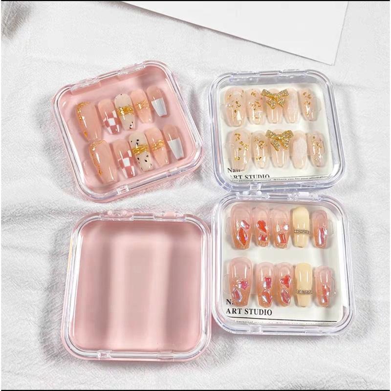 Hộp đựng nail box trong suốt sang trọng