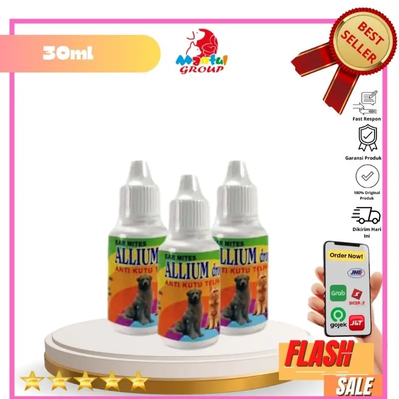 ALLIUM DROP 30 ml (Obat tetes telinga, anti mites )|OBAT, VITAMIN & SUPLEMENT