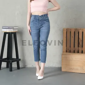Eleovin Fashion Xella Jeans | Celana Panjang Highwaist Wanita Jeans Premium Jeans Wanita Polos Rawis Bangkok Skinny Jeans Stretch Soft Jeans || COD ||