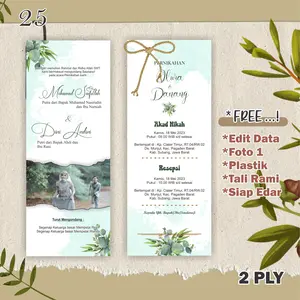 (Isi 100 pcs), Cetak Undangan Pernikahan, Undangan Pernikahan Kertas