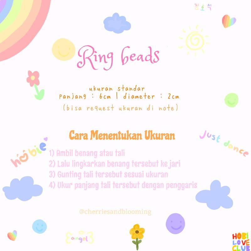 set ring beads, cincin manik aestethic 1