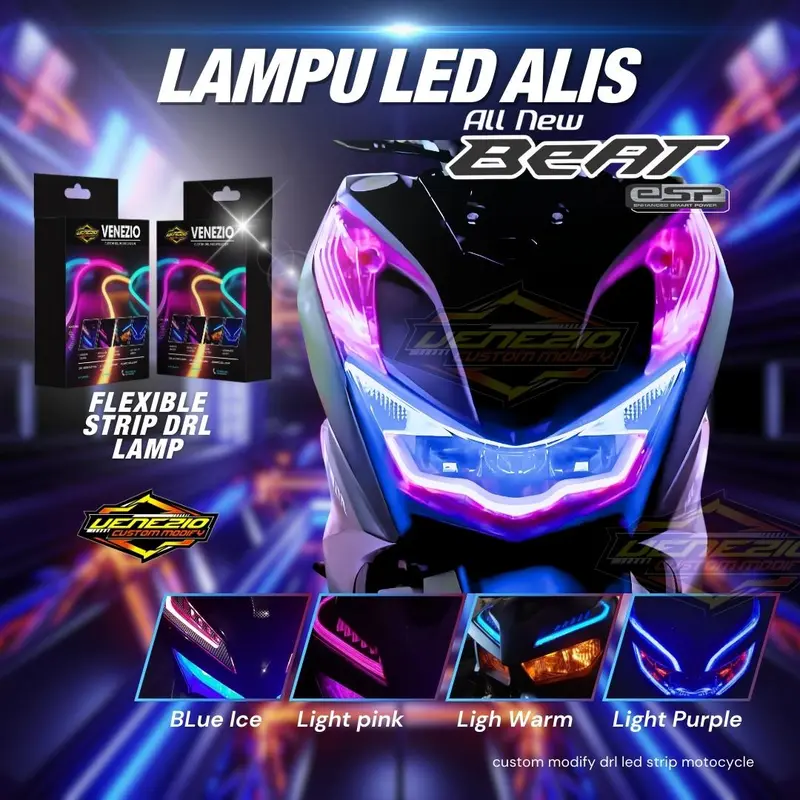SEPAKET LAMPU ALIS LED DRL NEW BEAT DELUXE 2020 2021 2022 2023 BONUS DEVIL EYES ALIS SEIN BEAT DELUXE BEAT STREET AKSESORIS MOTOR BEAT NEW DELUXE LAMPU LED MOTOR MATIC SENJA SEIN DEPAN HEADLIGHT HEADLAMP 0