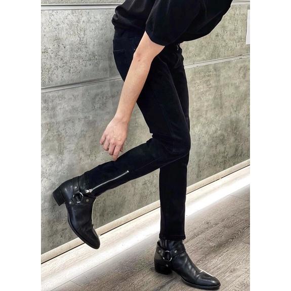 Quần jean nam khoá ống chân dáng slim fit ống côn, quần skinny nam zipper Quần jean nam cao cấp vải Jean Có Túi giãn 4 chiều cực đẹp form ôm dáng skinny sang trọng có ZIP khóa ống chân côn ngoài