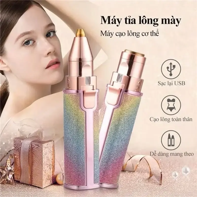 Máy Tỉa Lông Thẩm Mỹ Cao Cấp Cho Phái Đẹp - Bút Tỉa Lông Mày Women Nữ 7