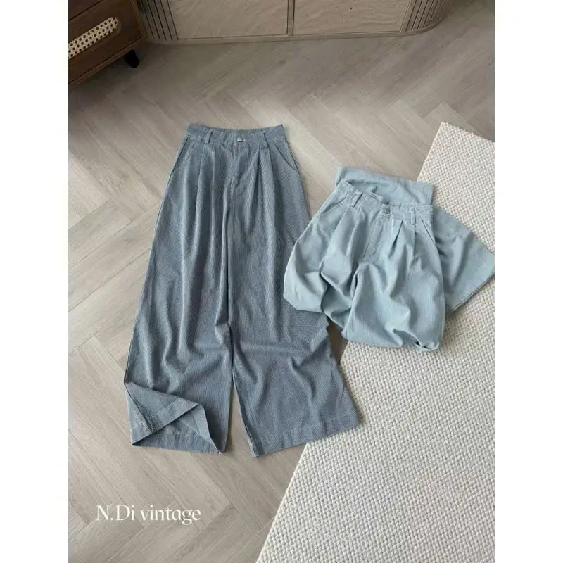 TKQJ04_ QUẦN ỐNG SUÔNG BÒ LỤA KẺ CẠP CÚC