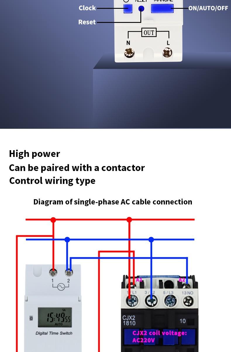 Product Introduction of Intelligent time-controlled switch AHC30A 220V 5
