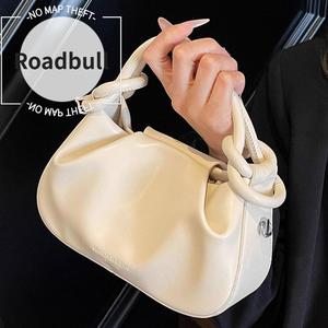 ROADBULL2026新しいファッション高級感があり,超人気ニッチバッグ,女性用多目的斜めバッグめバッグめ掛けけけけけバッグ,ファッショナブルなプリーツ加工の小さいさな傾けるめ掛けバッグ