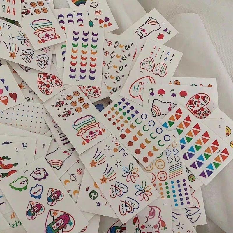 1 Tấm Hình Xăm Tatto Hoạ Tiết Dễ Thương ( Giao Mẫu Ngẫu Nhiên ) 6