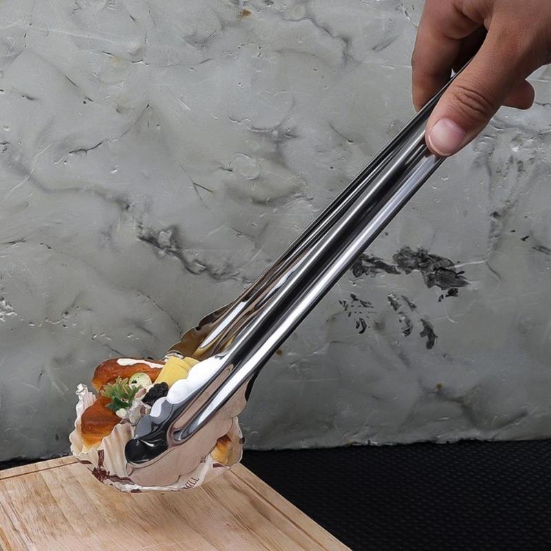 Kẹp Thịt, Dụng Cụ Nhà Bếp, Chất Liệu Thép Không Gỉ, Thích Hợp Nấu Ăn Và BBQ, Chịu Nhiệt, Cho Bánh Mì Và Salad, Kẹp Thực Phẩm, Kẹp Nướng Nướng, Dụng Cụ Nướng Thịt Chống Trượt, Dụng Cụ Nướng Thịt 6